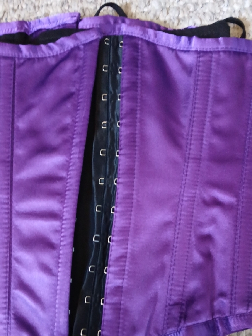 Authentic Purple Underbust Waist Cincher Corset - Shaping Intimates - Picture 5 of 7